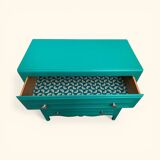 Commode art déco vert émeraude