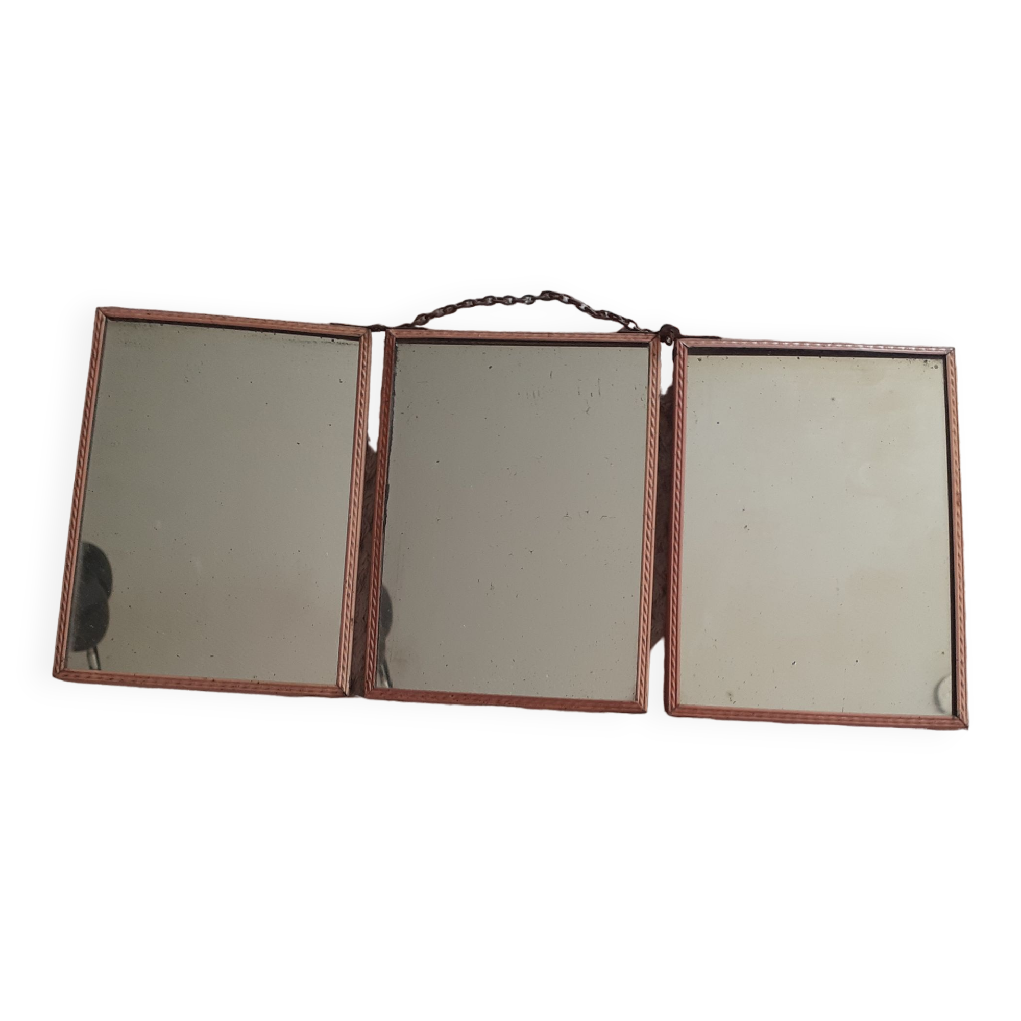 Triptych barber mirrors 30s