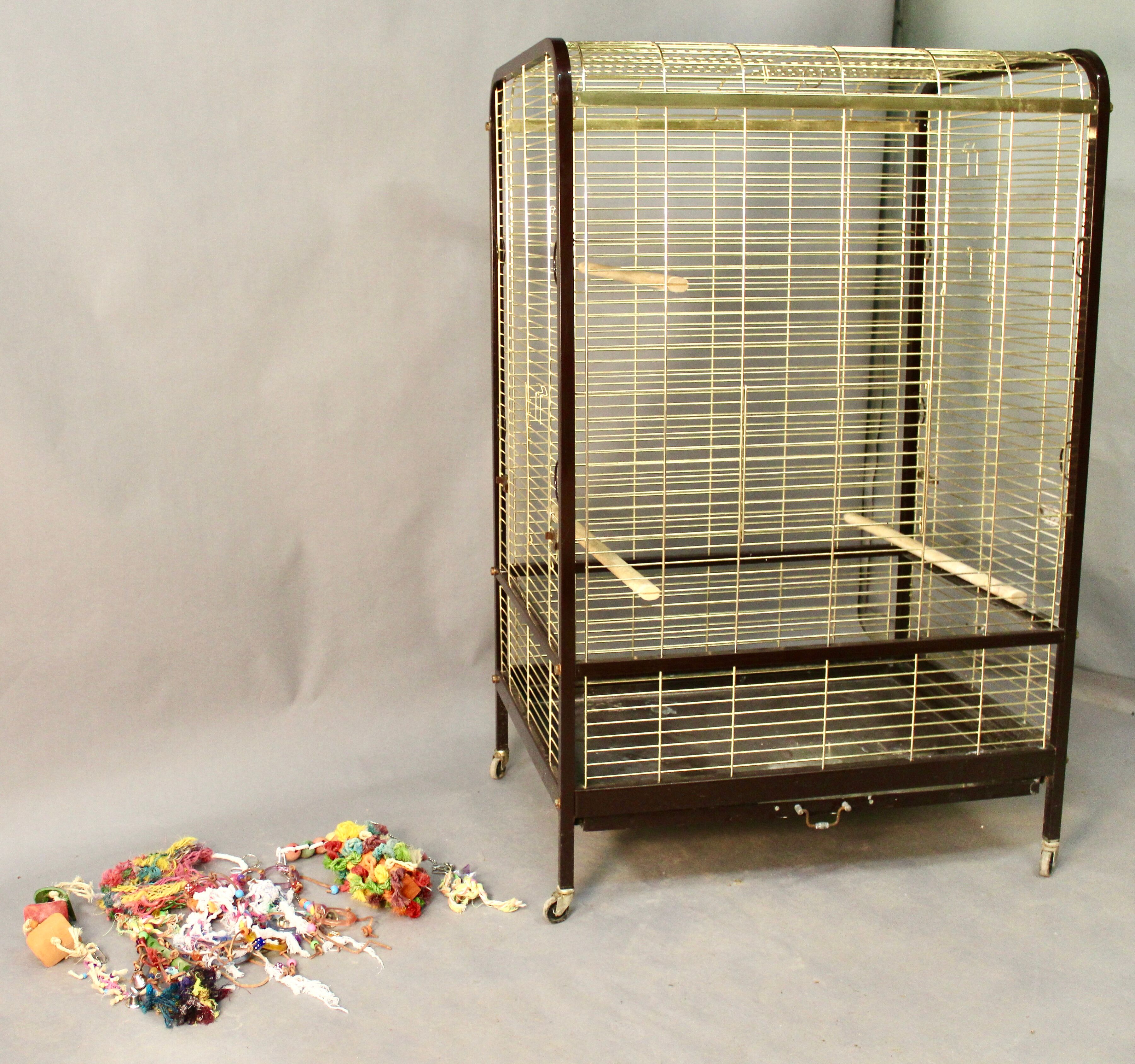 Large vintage parrot cage