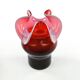 Donkey vase, red glass, designed by C. Zuber, Poland, 1970s