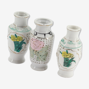 Lot de 3 vases chinois