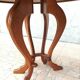 Brutalist table in solid oak