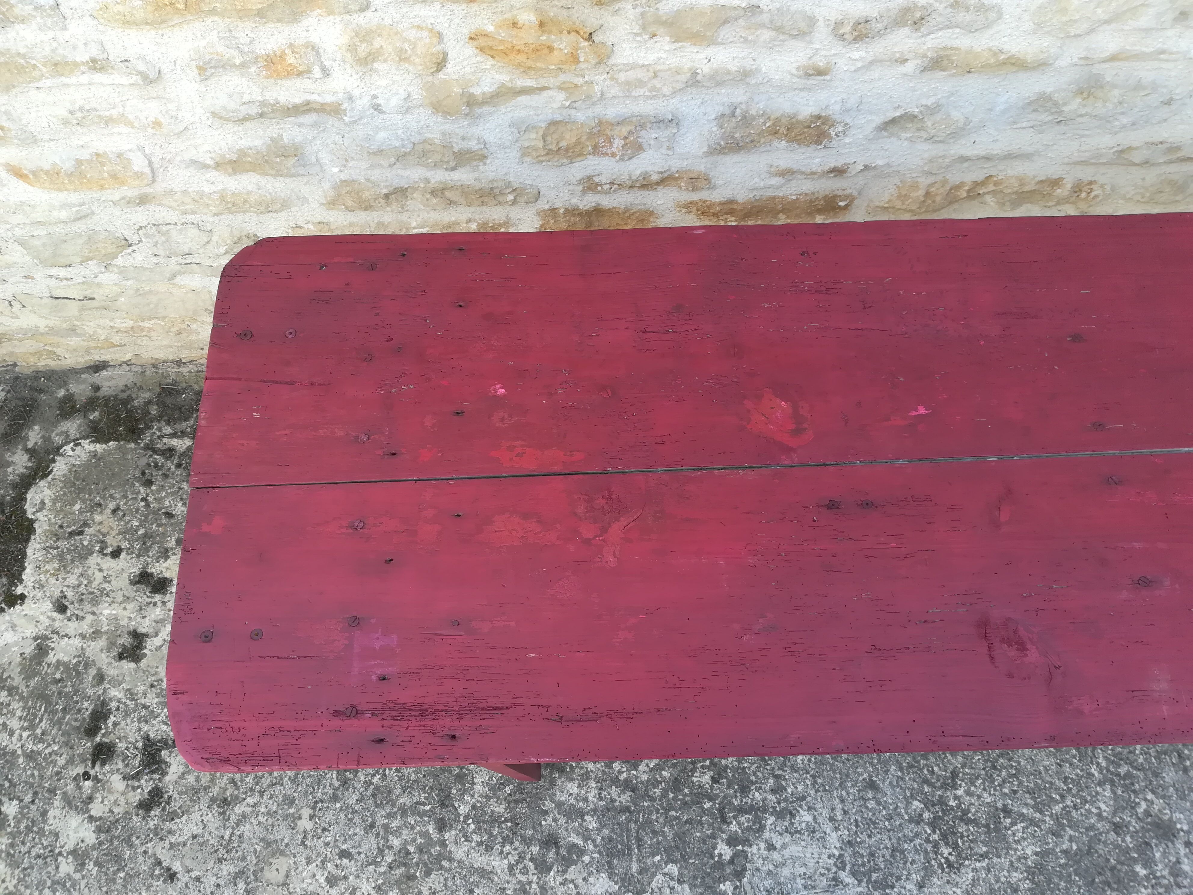 Folding brewery table