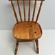 3 western country type pine chairs 1970 turned wood