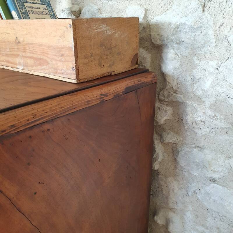 Bureau en chêne et noyer