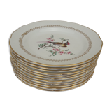 11 gien Tokio diam earthenware plates 18.5 cm