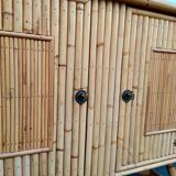 Vintage bamboo 50s enfilade French work