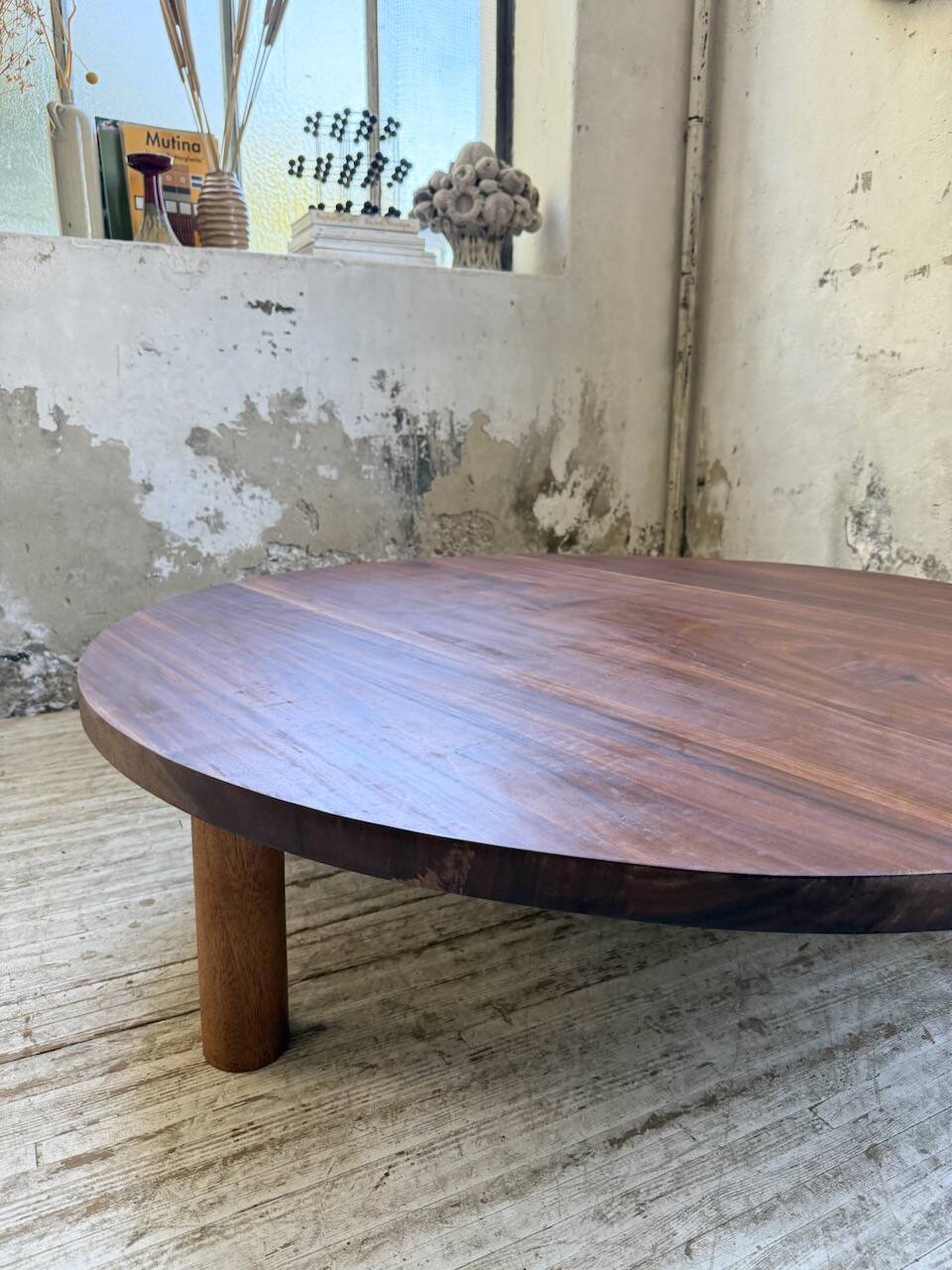 50s round tripod coffee table