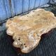 Table basse brutaliste en orme massif de fabrication artisanale