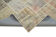 Handmade turkish overdyed 171 cm x 240 cm grey patchwork carpet