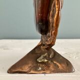 Duck with a bow tie, original sculpture by Yves LOHÉ