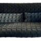 Luxury black sofa, the Ruché, Inga Sempé for Ligne Roset