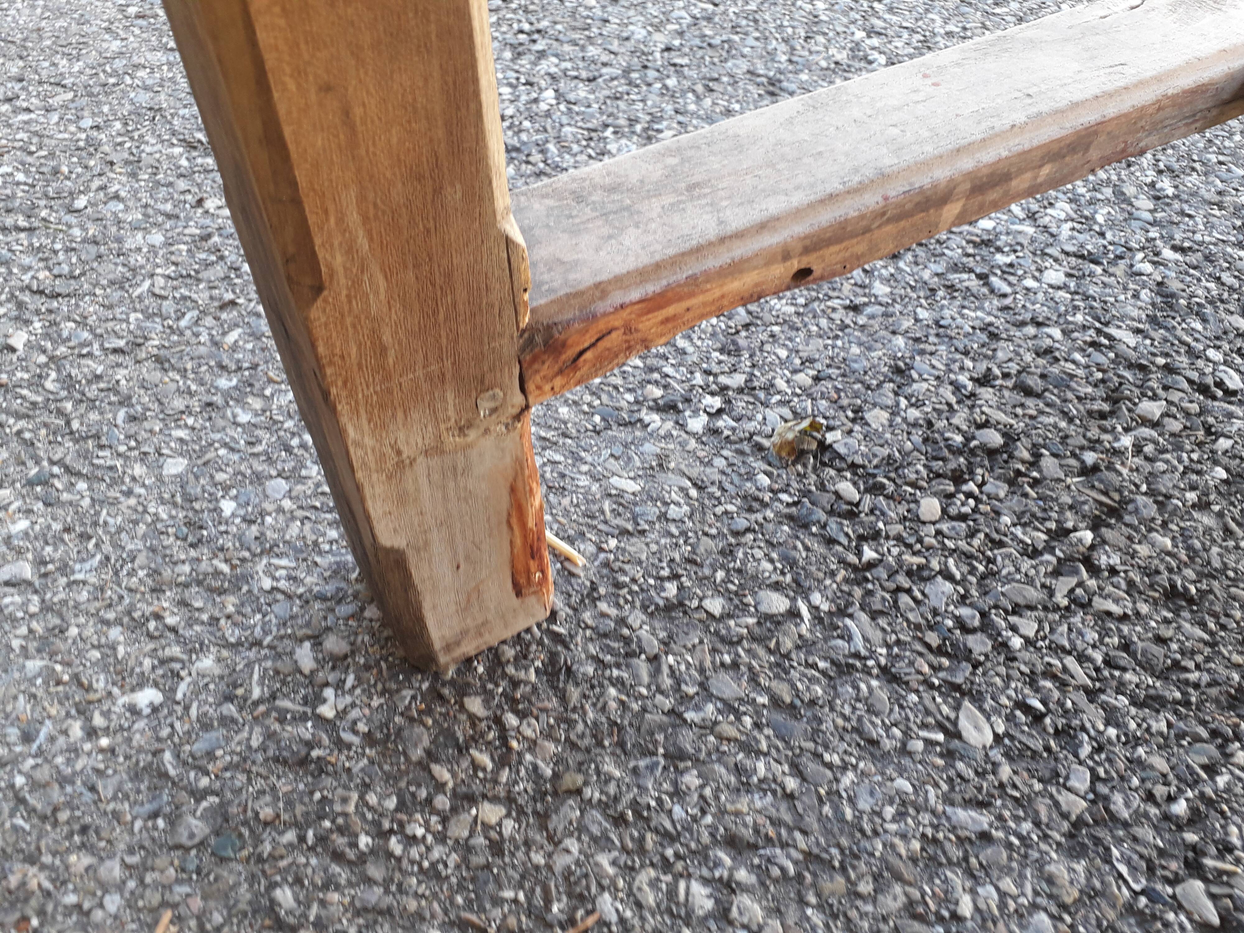 214 cm drawer farm table