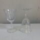 16 drinks wine, Tulip, glass shape transparent reasons silkscreens blueberries vintage 1950