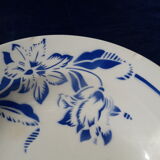 2 assiettes creuses en faïence de Sarreguemines modèle Denise diam  22 cm