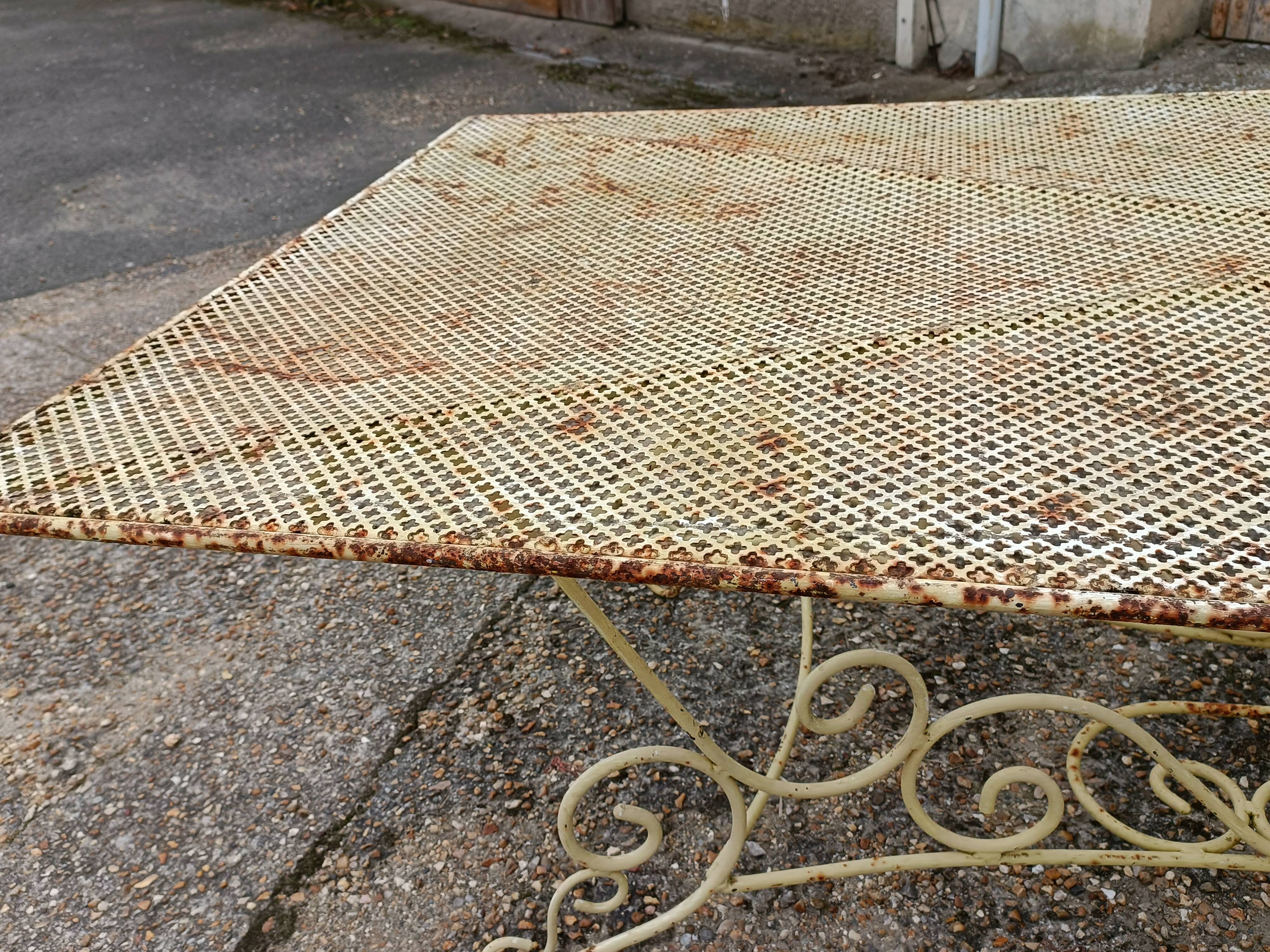 Wrought iron garden table full old garden furniture