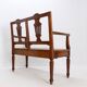 Banc de style néoclassique sculpté de lyres sur le dossier - 20e siècle
