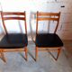 Pair of vintage Scandinavian chairs in teak 50s 60s