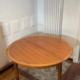 Scandinavian teak table with butterfly extension 60s