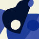 Art poster woman with blue skin 50 x 70 cm