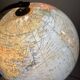 Vintage globe 1962 terrestrial world map glass tripod Taride - 28 cm