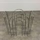 Postmodern magazine rack 80s chrome metal vintage memphis