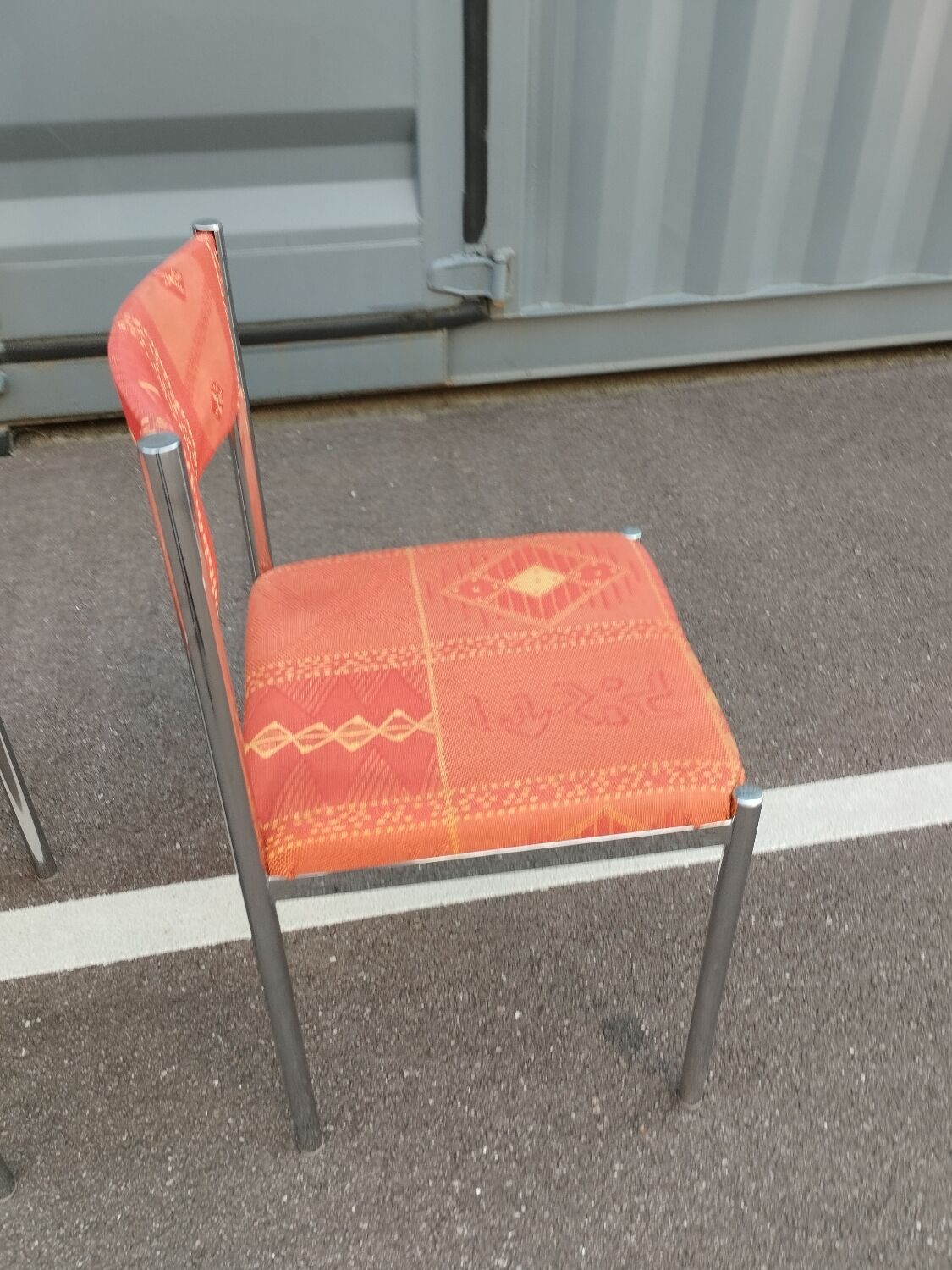 Set of 4 vintage chrome antique chairs