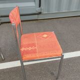 Set of 4 vintage chrome antique chairs