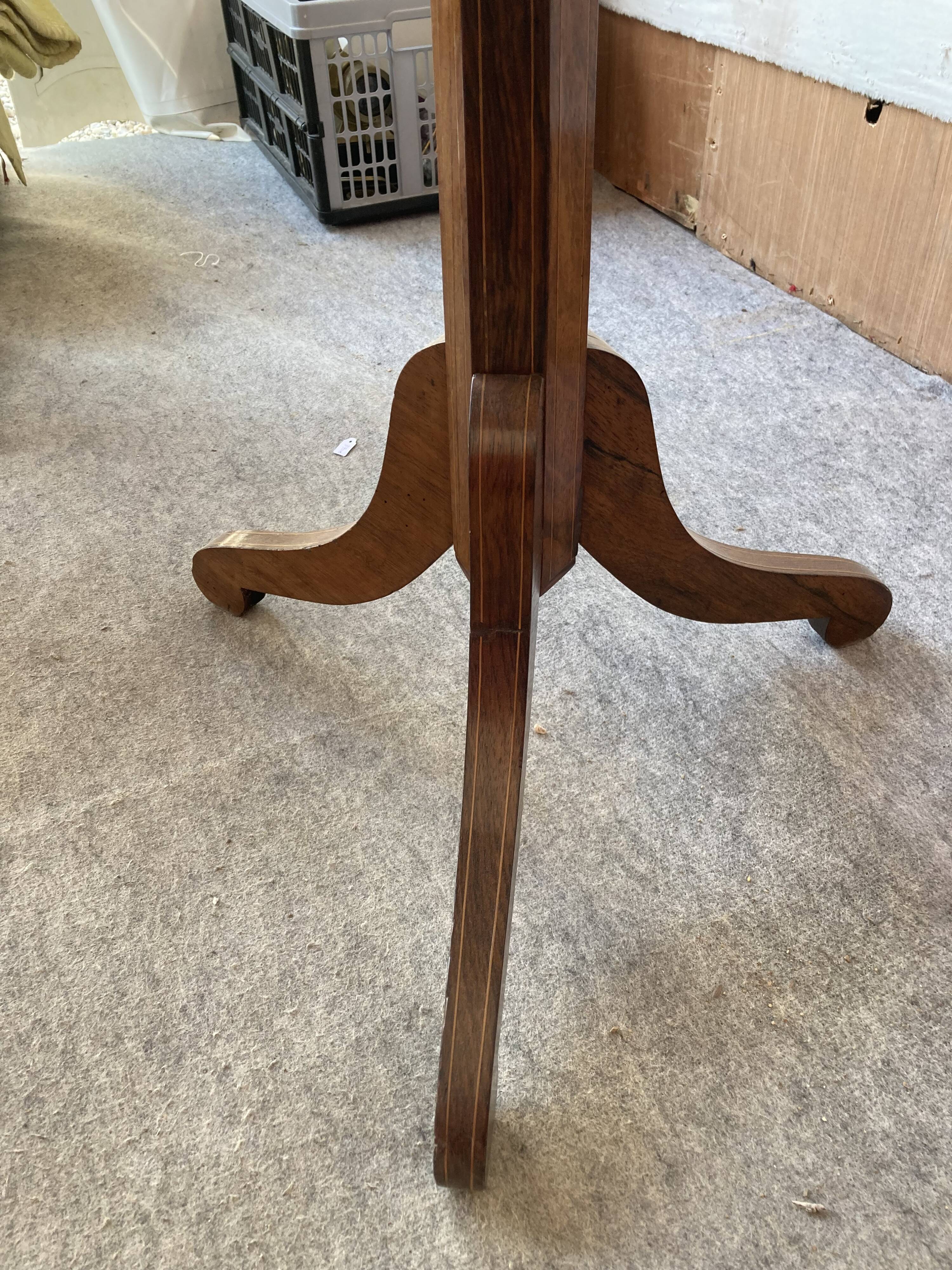 Charles X period pedestal table.