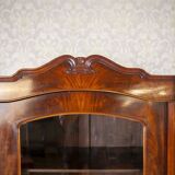 Mahogany Wood & Veneer Display Cabinet or Bookcase, 1890