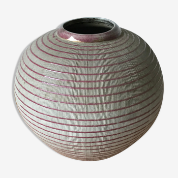 Glazed terracotta vase.