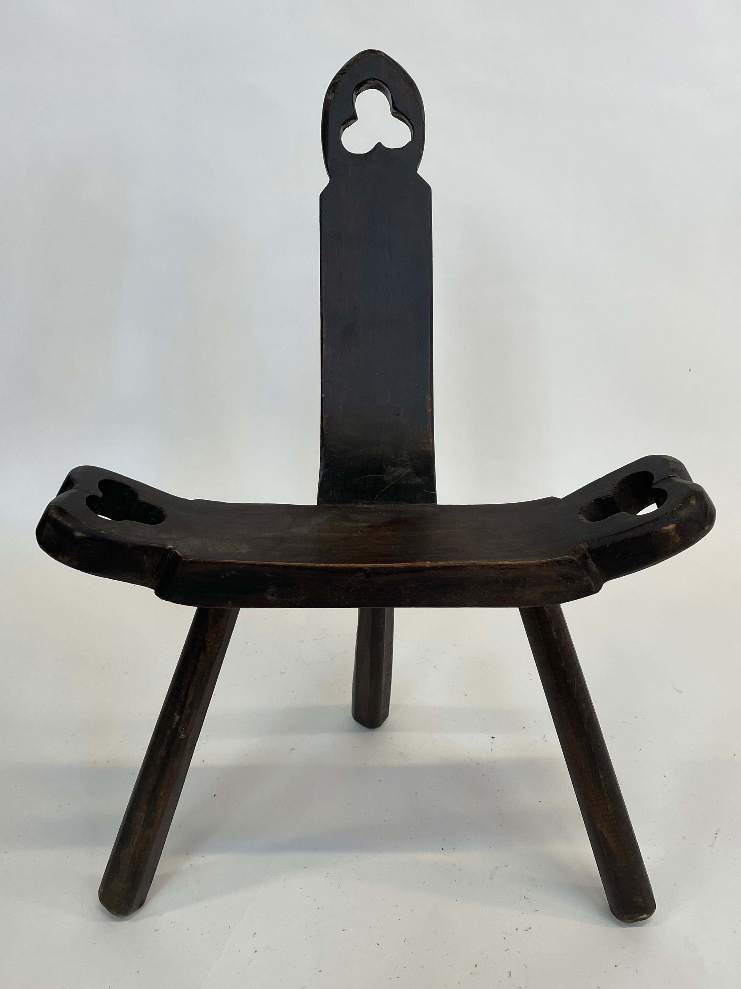 Vintage Spanish chair / stool 70s design brutalist