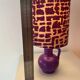 Expressive table lamp in Plum Black made from a vintage design vase by WGP.
