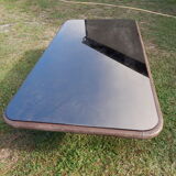 Leather rectangle coffee table by De Sede 1980