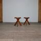 Pierre Chapo S31 stools in solid elm, France 1974