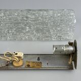 60s 70s wall lamp mirror light Germany Ice Glass Space Age Design