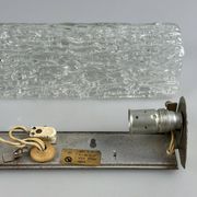 Lampe murale des années 60 et 70, éclairage de miroir, Allemagne, verre glacé, Space Age Design