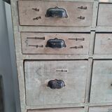 Old workshop furniture with drawers