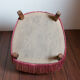 Fauteuil crapaud vieux rose