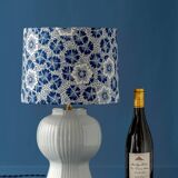 Royal Delft blue and white ceramic table lamp, handmade in the Netherlands, made to order.