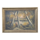 Dipinto d’atmosfera "Paesaggio Autunnale" – Vintage anni '70 con Cornice Do
