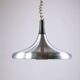 Large German pendant light in chrome metal, Tulip model by Erco 1960.