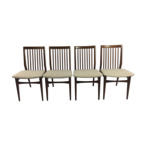 Set of 4 lounge chairs in Walnut-Netherlands