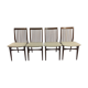 Set of 4 lounge chairs in Walnut-Netherlands 1960 s