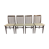 Set of 4 lounge chairs in Walnut-Netherlands 1960 s