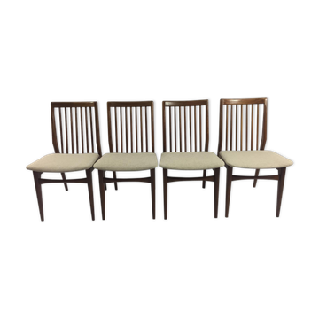 Set of 4 lounge chairs in Walnut-Netherlands 1960 s