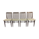 Set of 4 lounge chairs in Walnut-Netherlands 1960 s