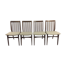 Set of 4 lounge chairs in Walnut-Netherlands 1960 s