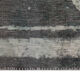 Vintage persian rug handwoven overdyed wool living area rug