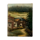 Painting painting Oil on canvas landscape mountain Mount Sapey Savoie